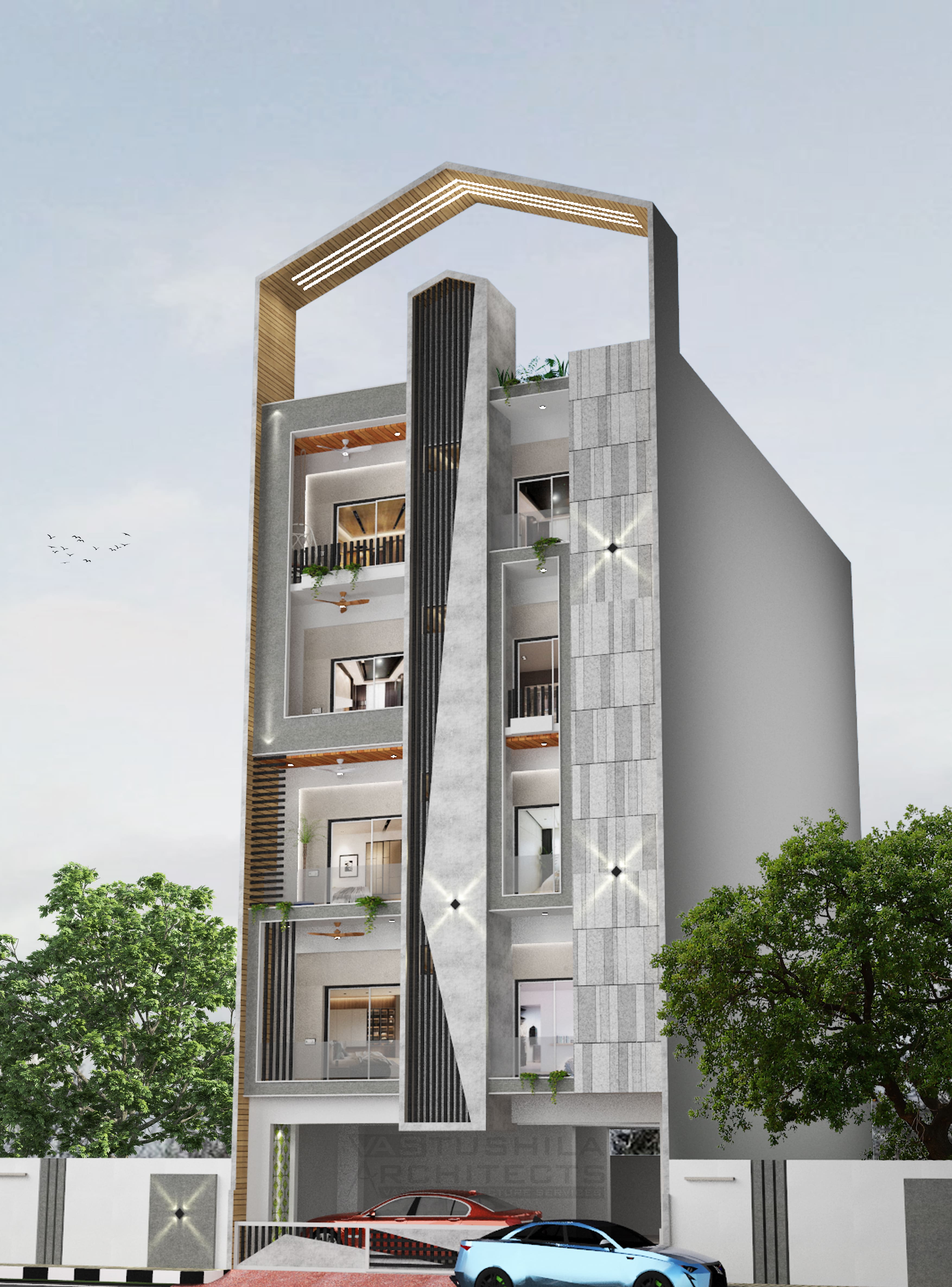 Creative Apartment Elevation Architects in Dehradun